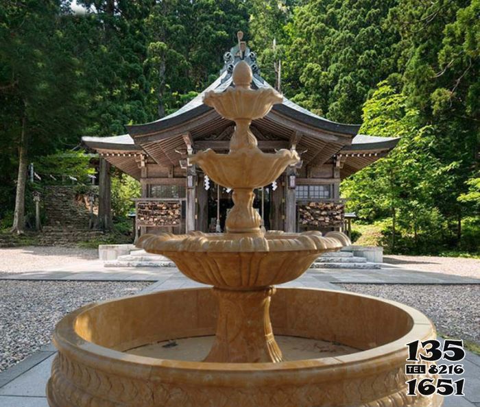 噴泉雕塑-三層噴泉公園戶外石雕噴泉雕塑 噴泉雕塑-三層噴泉公園戶外石雕噴泉雕塑高清圖片