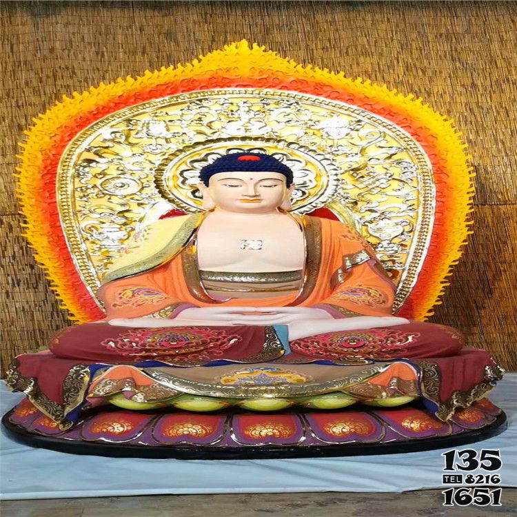 三寶佛雕塑-玻璃鋼彩繪大型寺廟供奉三寶佛雕塑 三寶佛雕塑-玻璃鋼彩繪大型寺廟供奉三寶佛雕塑高清圖片