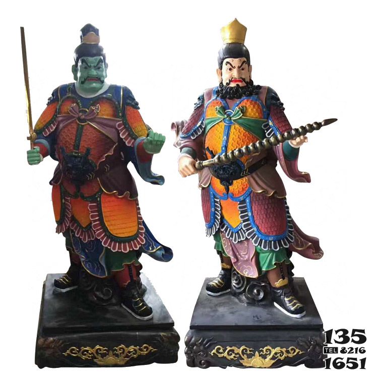 神像雕塑-宗教寺院擺放四大天王玻璃鋼神像雕塑 神像雕塑-宗教寺院擺放四大天王玻璃鋼神像雕塑高清圖片