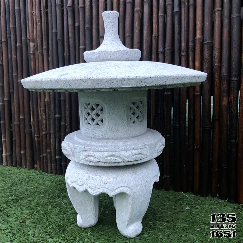石燈雕塑-街道寺院照明仿古做舊大理石石燈雕塑 石燈雕塑-街道寺院照明仿古做舊大理石石燈雕塑高清圖片
