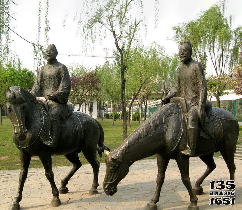 騎馬雕塑-公園戶外銅雕騎馬雕塑 騎馬雕塑-公園戶外銅雕騎馬雕塑高清圖片