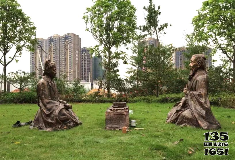 人物雕塑-戶外玻璃鋼雕塑純銅古人物現代廣場公園擺件 人物雕塑-戶外玻璃鋼雕塑純銅古人物現代廣場公園擺件