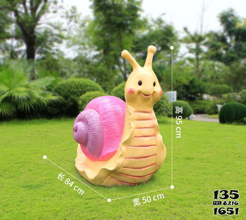 蝸牛雕塑-公園擺放的黃色大號(hào)玻璃鋼彩繪蝸牛雕塑 蝸牛雕塑-公園擺放的黃色大號(hào)玻璃鋼彩繪蝸牛雕塑