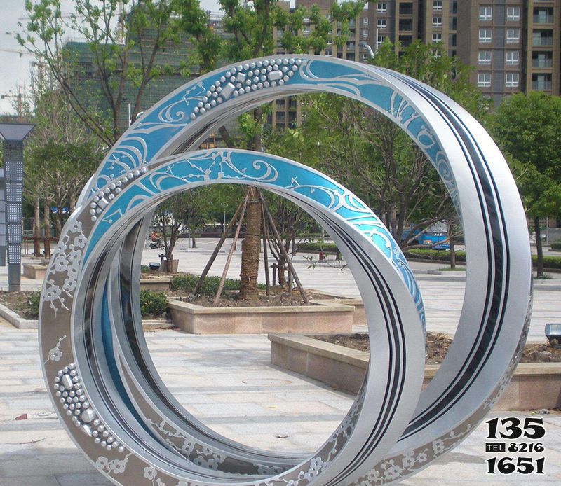圓環(huán)雕塑-公園不銹鋼工藝品戶外景觀擺件圓環(huán)雕塑 圓環(huán)雕塑-公園不銹鋼工藝品戶外景觀擺件圓環(huán)雕塑高清圖片