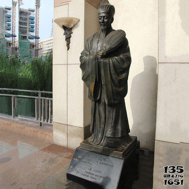 諸葛亮雕像-學(xué)院公園三國著名軍事家政治局諸葛孔明雕塑 諸葛亮雕像-學(xué)院公園三國著名軍事家政治局諸葛孔明雕塑高清圖片