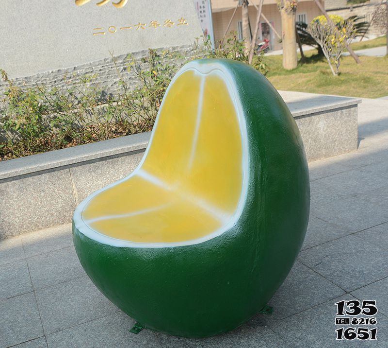 座椅雕塑-玻璃鋼綠橙休閑卡通公園座椅雕塑 座椅雕塑-玻璃鋼綠橙休閑卡通公園座椅雕塑高清圖片