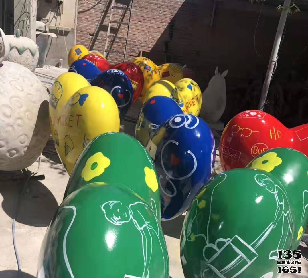 氣球雕塑-公園創意抽象玻璃鋼童趣幼兒氣球雕塑 氣球雕塑-公園創意抽象玻璃鋼童趣幼兒氣球雕塑高清圖片