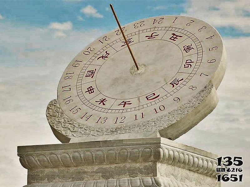 日晷雕塑-景區大型景觀-石雕大理石日晷雕塑 日晷雕塑-景區大型景觀-石雕大理石日晷雕塑高清圖片