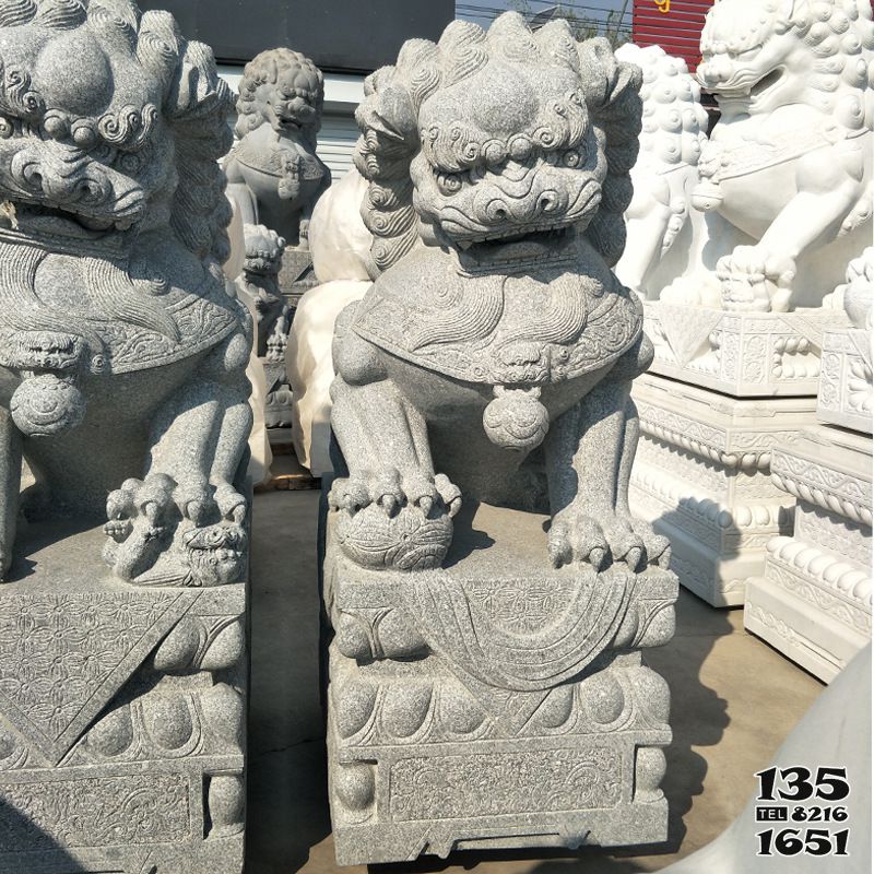 獅子雕塑-戶外庭院大理石石雕獅子雕塑 獅子雕塑-戶外庭院大理石石雕獅子雕塑高清圖片
