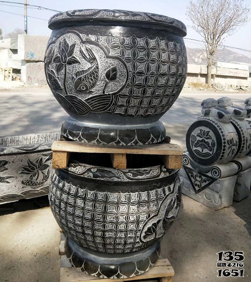 花盆雕塑-戶外景區(qū)大型青石浮雕魚花盆雕塑 花盆雕塑-戶外景區(qū)大型青石浮雕魚花盆雕塑高清圖片