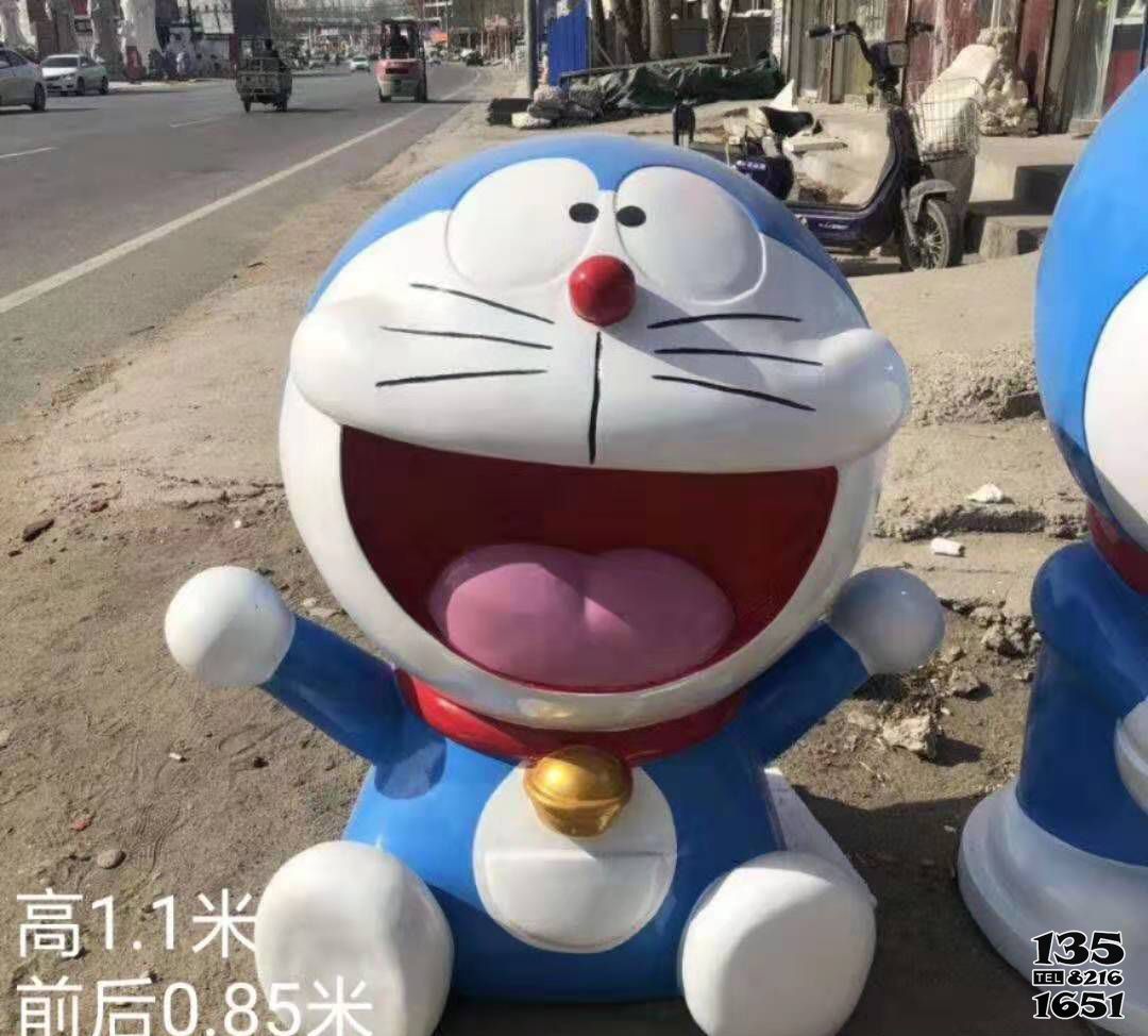 機器貓哆啦A夢雕塑-園林擺放的開心的玻璃鋼彩繪機器貓哆啦A夢 機器貓哆啦A夢雕塑-園林擺放的開心的玻璃鋼彩繪機器貓哆啦A夢高清圖片