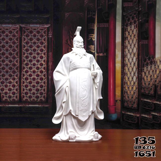 劉徹雕塑-公園景區擺放漢武帝劉徹漢白玉石雕像 劉徹雕塑-公園景區擺放漢武帝劉徹漢白玉石雕像高清圖片