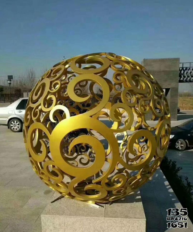 鏤空球雕塑-公園創意抽象工藝裝飾品鏤空球雕塑 鏤空球雕塑-公園創意抽象工藝裝飾品鏤空球雕塑高清圖片