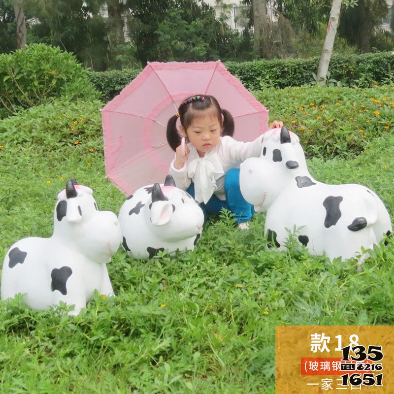 牛雕塑-景區一家三口玻璃鋼牛雕塑 牛雕塑-景區一家三口玻璃鋼牛雕塑高清圖片