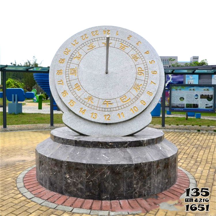 日晷雕塑-公園大型不銹鋼景觀日晷雕塑 日晷雕塑-公園大型不銹鋼景觀日晷雕塑高清圖片