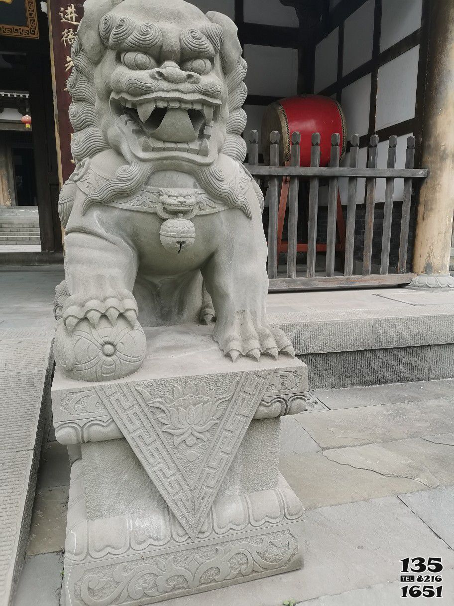 獅子雕塑-街道大理石石雕大型仿真獅子雕塑 獅子雕塑-街道大理石石雕大型仿真獅子雕塑高清圖片