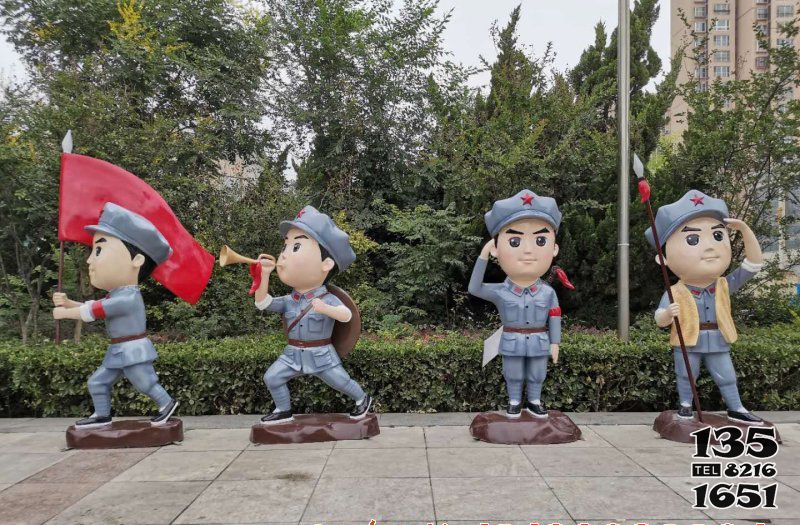 紅軍雕塑-戶外廣場(chǎng)創(chuàng)意玻璃鋼卡通園林裝飾品美陳擺件小紅軍雕塑 紅軍雕塑-戶外廣場(chǎng)創(chuàng)意玻璃鋼卡通園林裝飾品美陳擺件小紅軍雕塑