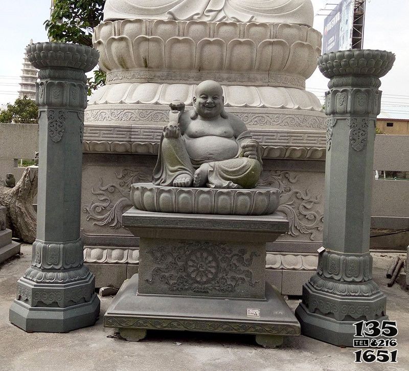 彌勒佛雕塑-宗教廟宇石雕如意彌勒佛雕塑 彌勒佛雕塑-宗教廟宇石雕如意彌勒佛雕塑高清圖片