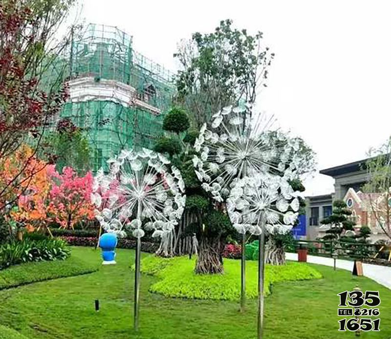 蒲公英雕塑-園林景區公園仿真鏤空蒲公英雕塑 蒲公英雕塑-園林景區公園仿真鏤空蒲公英雕塑高清圖片
