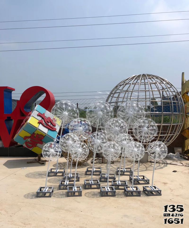 蒲公英雕塑-學(xué)院園林不仿真蒲公英雕塑園林景觀不銹鋼雕塑 蒲公英雕塑-學(xué)院園林不仿真蒲公英雕塑園林景觀不銹鋼雕塑高清圖片