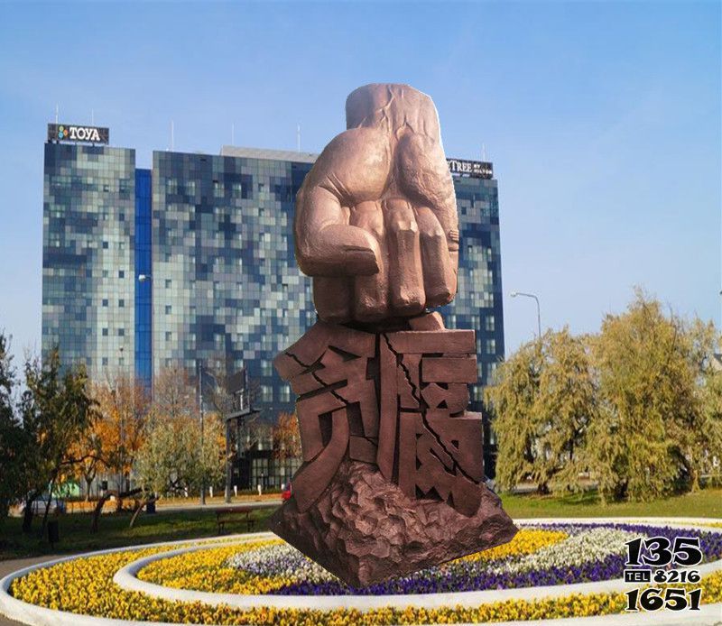 拳頭雕塑-不銹鋼法治打到貪腐拳頭雕塑 拳頭雕塑-不銹鋼法治打到貪腐拳頭雕塑高清圖片