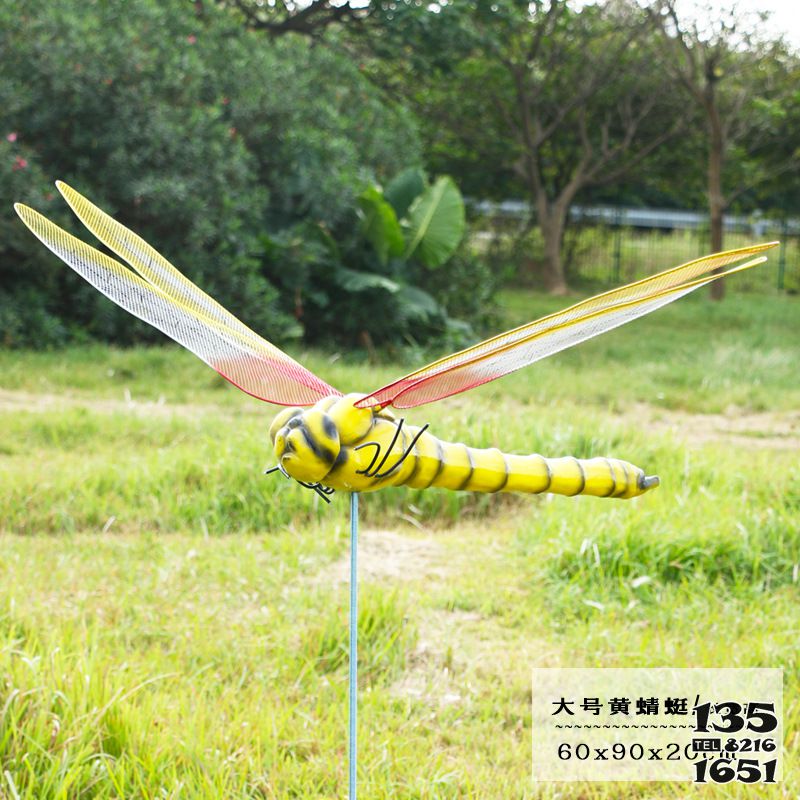 蜻蜓雕塑-大學(xué)操場公園黃色卡通玻璃鋼蜻蜓雕塑 蜻蜓雕塑-大學(xué)操場公園黃色卡通玻璃鋼蜻蜓雕塑高清圖片