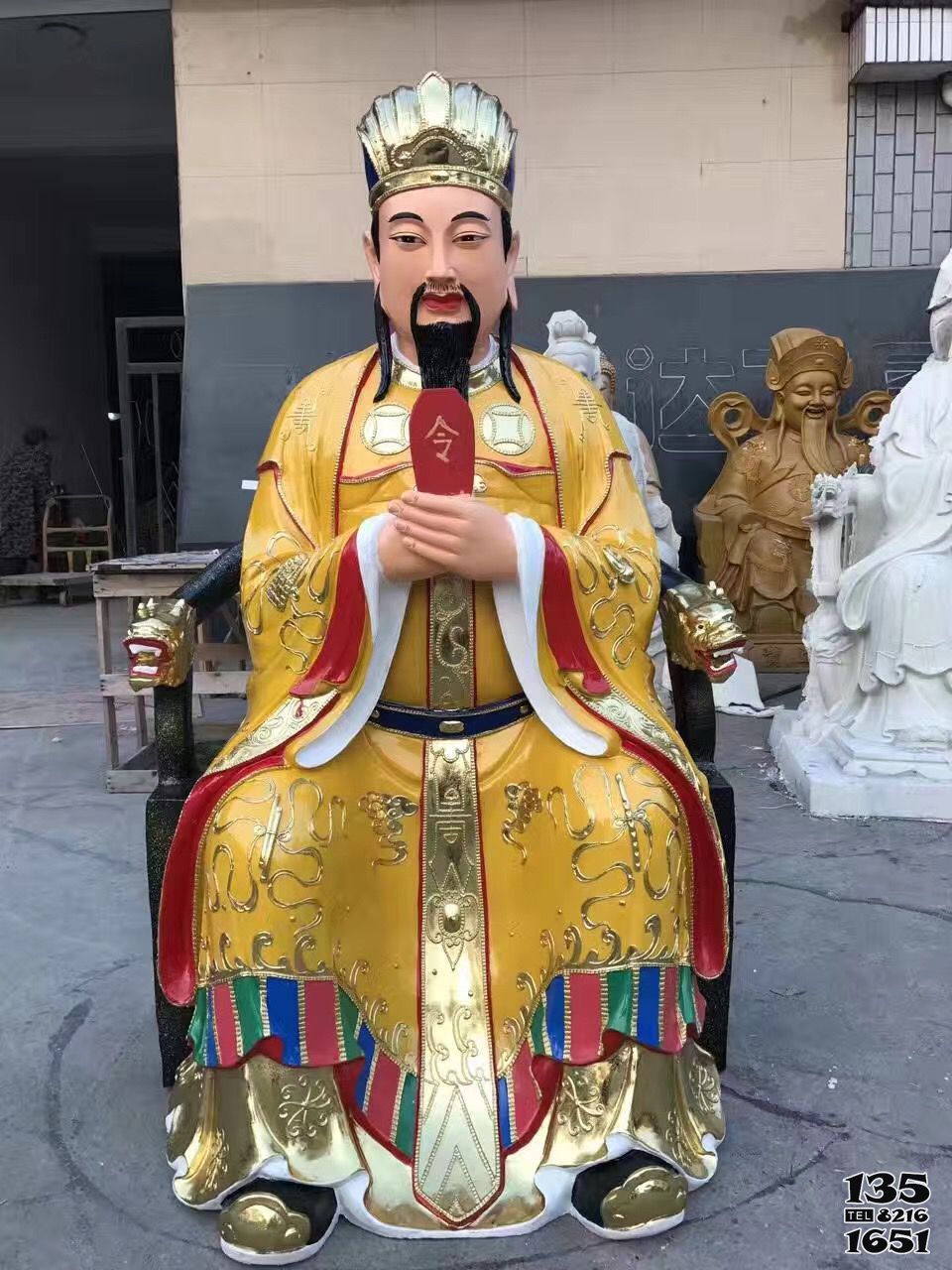 三官雕塑-寺廟大型玻璃鋼彩繪三官雕塑 三官雕塑-寺廟大型玻璃鋼彩繪三官雕塑高清圖片