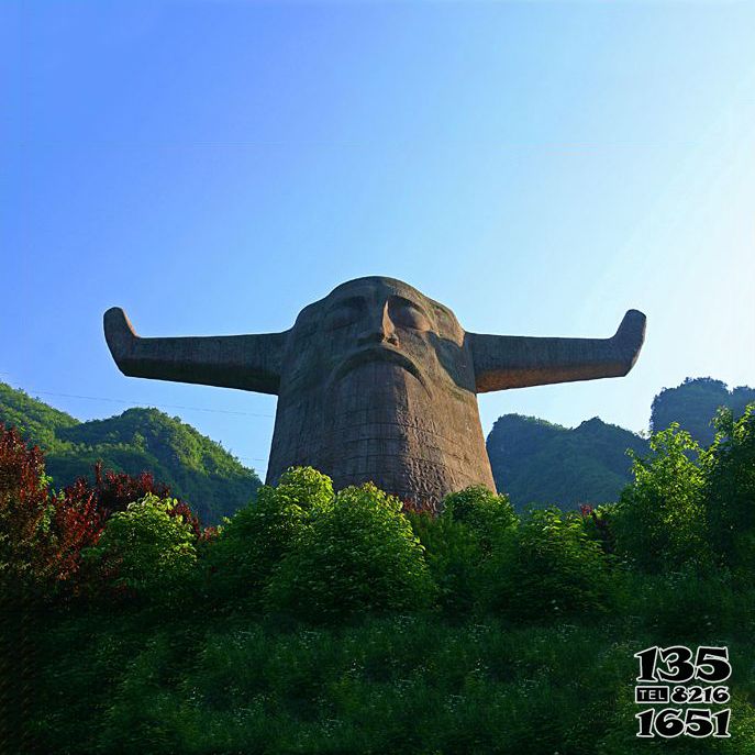 神農雕塑-景區景點大型神農頭像青石雕塑 神農雕塑-景區景點大型神農頭像青石雕塑高清圖片