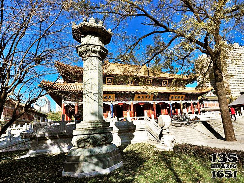 石經幢雕塑-景區古建筑門口擺放佛教大理石經幢雕塑 石經幢雕塑-景區古建筑門口擺放佛教大理石經幢雕塑高清圖片