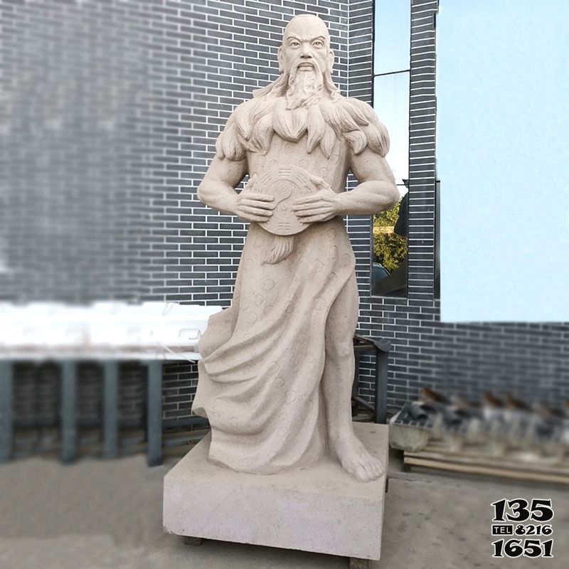 伏羲雕塑-公園廣場三皇之首伏羲大理石雕塑像 伏羲雕塑-公園廣場三皇之首伏羲大理石雕塑像高清圖片