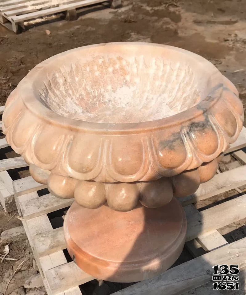 花盆雕塑-景區別墅晚霞紅石雕戶外裝飾品大型擺件花盆雕塑 花盆雕塑-景區別墅晚霞紅石雕戶外裝飾品大型擺件花盆雕塑高清圖片