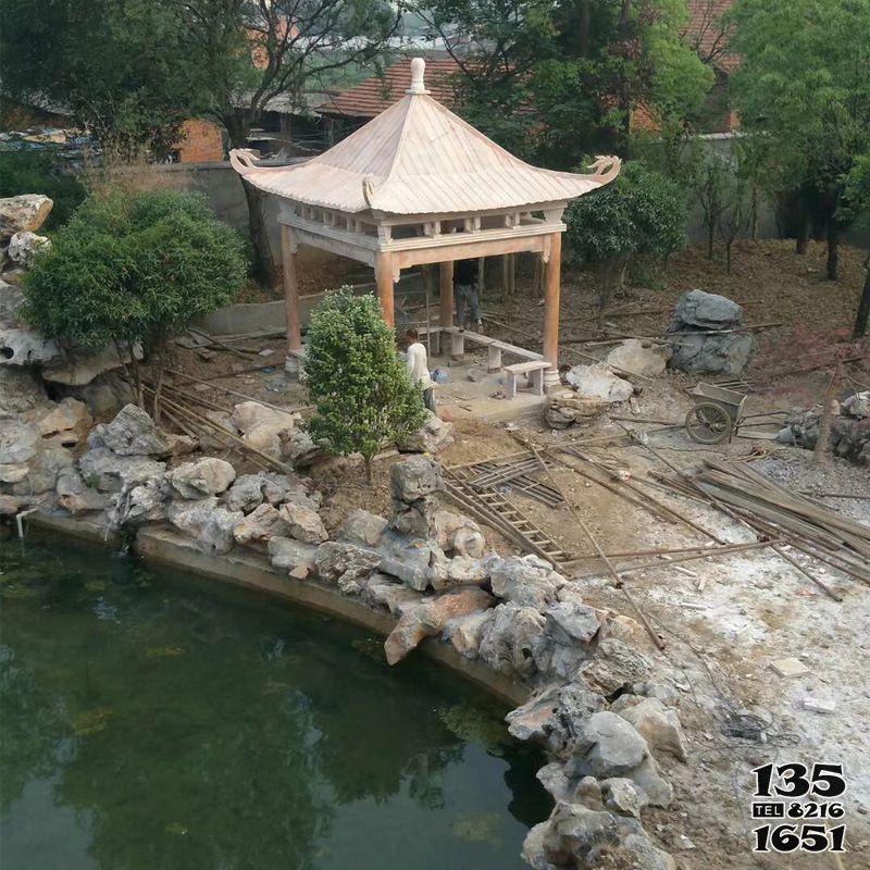 涼亭雕塑-新中式園林?jǐn)[放四角仿古建筑涼亭 涼亭雕塑-新中式園林?jǐn)[放四角仿古建筑涼亭高清圖片