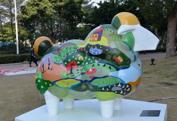 玻璃鋼卡通出沒雕塑公園，讓你的生活更加有趣  