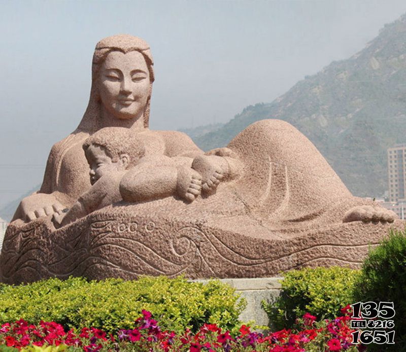 母子雕塑-景區創意大理石浮雕母子雕塑 母子雕塑-景區創意大理石浮雕母子雕塑高清圖片