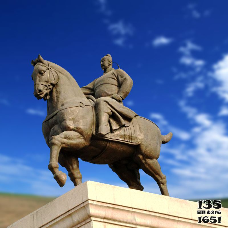 騎馬雕塑-景區景點花崗巖古代帝王李世民騎馬雕塑 騎馬雕塑-景區景點花崗巖古代帝王李世民騎馬雕塑