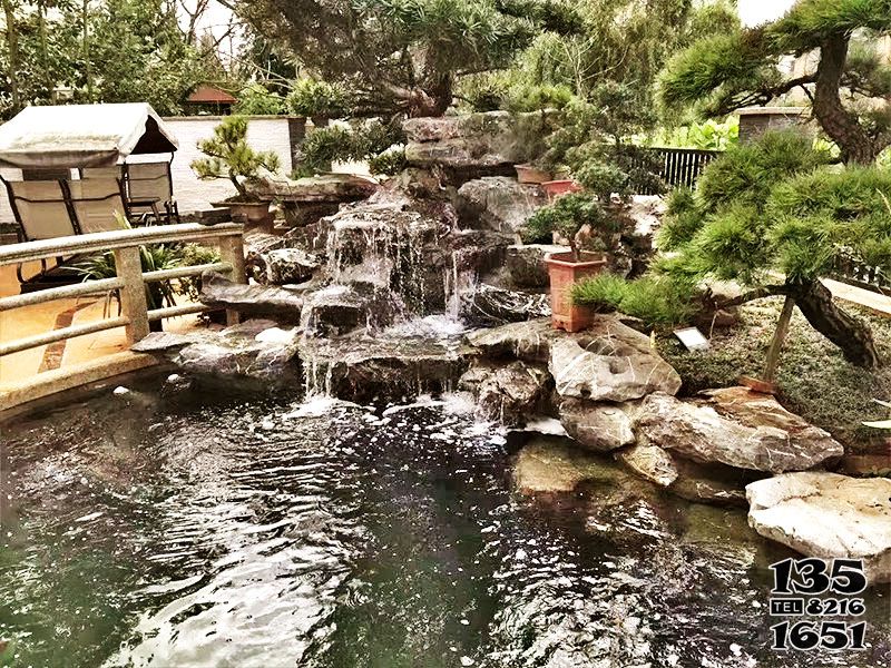 假山雕塑-花園景觀假山石水池景觀雕塑 假山雕塑-花園景觀假山石水池景觀雕塑高清圖片