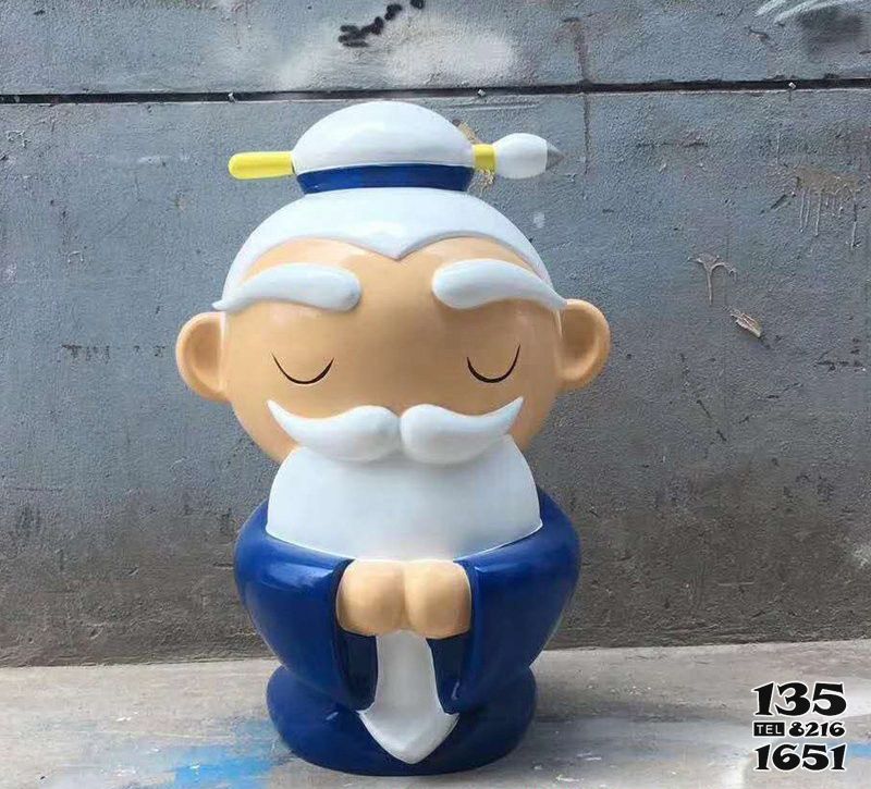 孔子雕塑-商業街擺放玻璃鋼卡通孔子人物雕塑 孔子雕塑-商業街擺放玻璃鋼卡通孔子人物雕塑