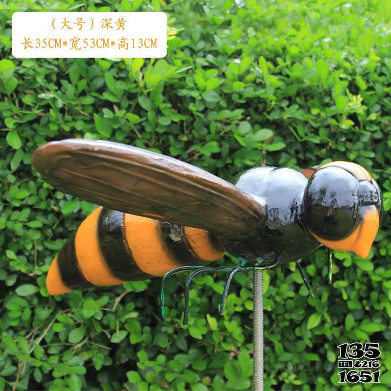 蜜蜂雕塑-學(xué)校公園小區(qū)草坪彩繪玻璃鋼蜜蜂雕塑 蜜蜂雕塑-學(xué)校公園小區(qū)草坪彩繪玻璃鋼蜜蜂雕塑高清圖片