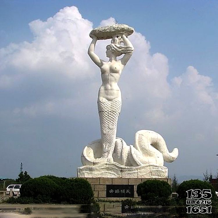 女媧雕塑-景區園林創世神女媧補天大理石雕雕塑 女媧雕塑-景區園林創世神女媧補天大理石雕雕塑