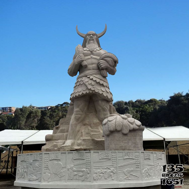 神農(nóng)雕塑-中國上古人物人文初祖漢白玉神農(nóng)雕像 神農(nóng)雕塑-中國上古人物人文初祖漢白玉神農(nóng)雕像高清圖片