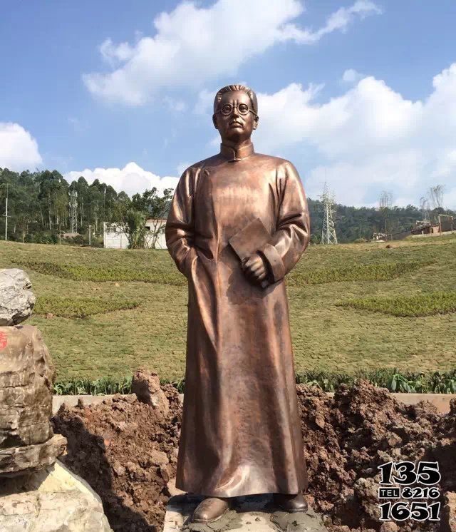 陶行知雕塑-公園鑄銅名人陶行知雕塑 陶行知雕塑-公園鑄銅名人陶行知雕塑高清圖片