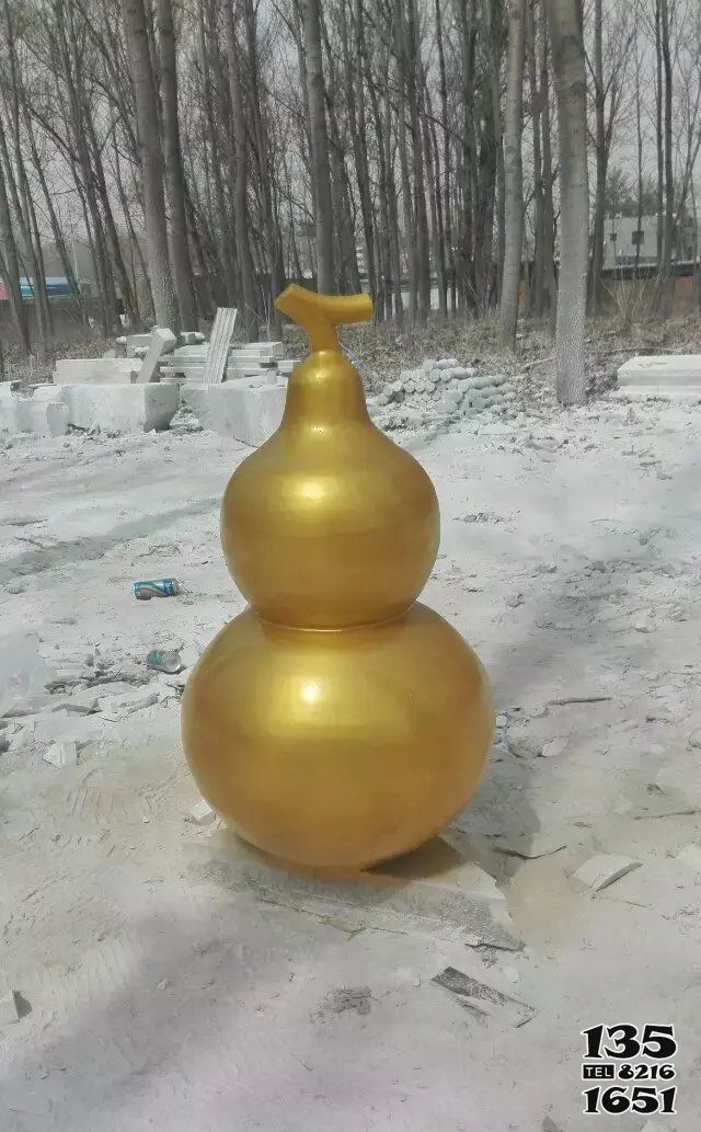 葫蘆雕塑-玻璃鋼仿銅噴漆葫蘆雕塑 葫蘆雕塑-玻璃鋼仿銅噴漆葫蘆雕塑高清圖片