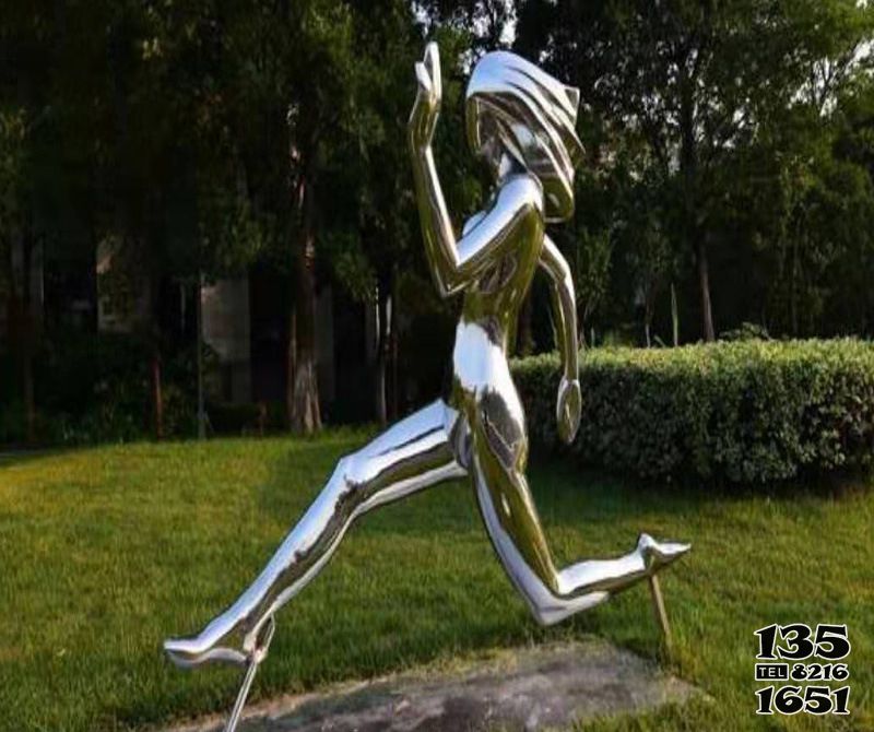 跑步雕塑-鏡面不銹鋼跑步公園人物健身運動雕塑擺件跑步雕塑 跑步雕塑-鏡面不銹鋼跑步公園人物健身運動雕塑擺件跑步雕塑