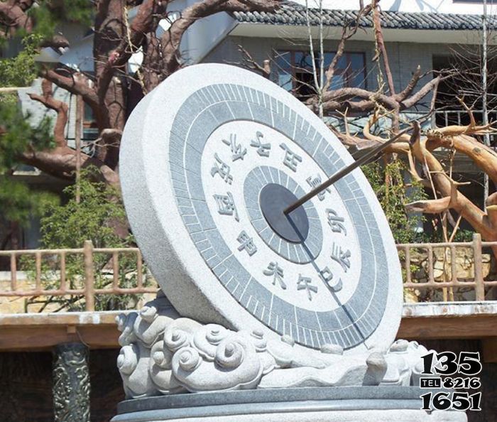 日晷雕塑-校園赤道計時器大理石石雕日晷雕塑 日晷雕塑-校園赤道計時器大理石石雕日晷雕塑高清圖片
