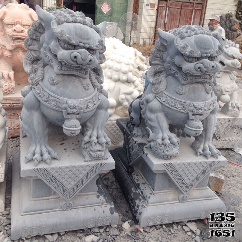 獅子雕塑-公園青石石雕獅子雕塑 獅子雕塑-公園青石石雕獅子雕塑高清圖片