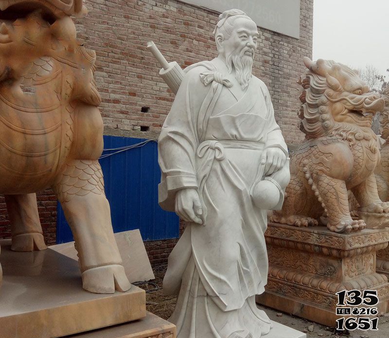 孫思邈雕塑-景區校園大理石醫學家孫思邈石雕 孫思邈雕塑-景區校園大理石醫學家孫思邈石雕高清圖片