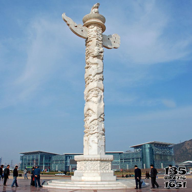 華表雕塑-華表石柱子城市廣場景觀柱 華表雕塑-華表石柱子城市廣場景觀柱高清圖片