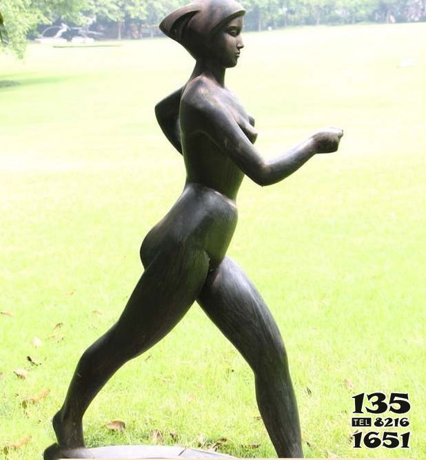 競走雕塑-玻璃鋼鑄銅美女子競走體育運動主題廣場公園雕塑 競走雕塑-玻璃鋼鑄銅美女子競走體育運動主題廣場公園雕塑高清圖片