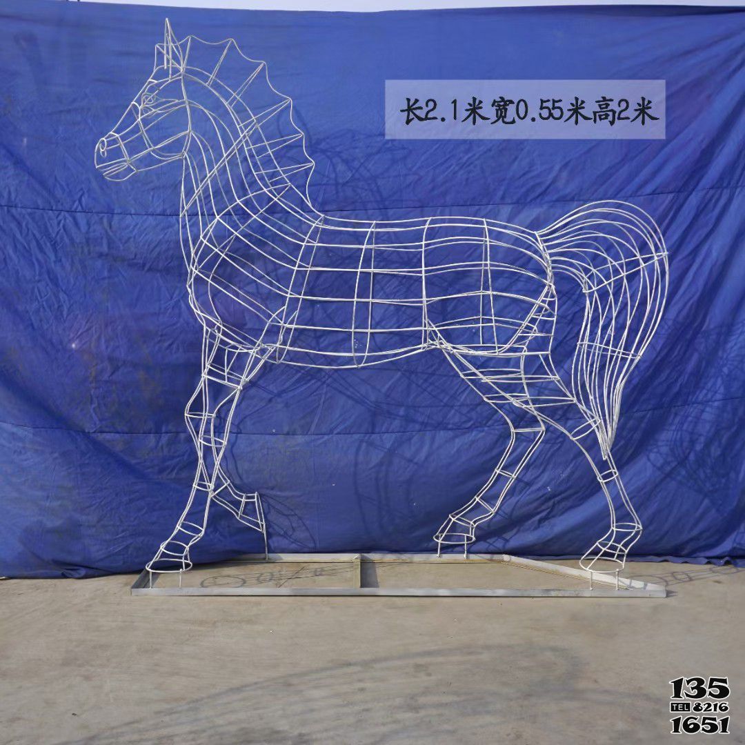 馬雕塑-不銹鋼鏤空創意戶外景觀馬雕塑 馬雕塑-不銹鋼鏤空創意戶外景觀馬雕塑高清圖片