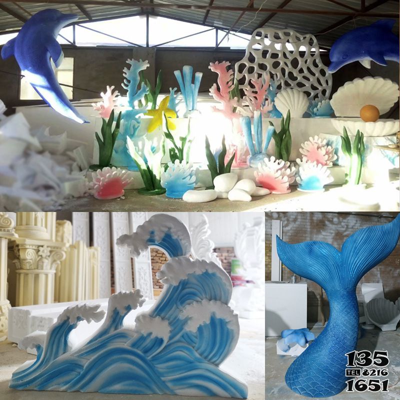 泡沫雕塑-泡雕海洋魚尾道具舞臺背景歐式造型 泡沫雕塑-泡雕海洋魚尾道具舞臺背景歐式造型高清圖片